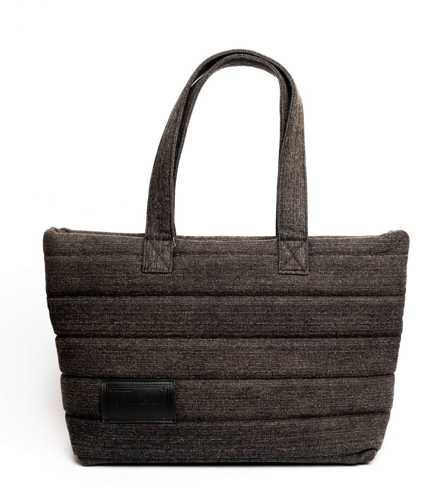 Denim Puffy Tote Bag